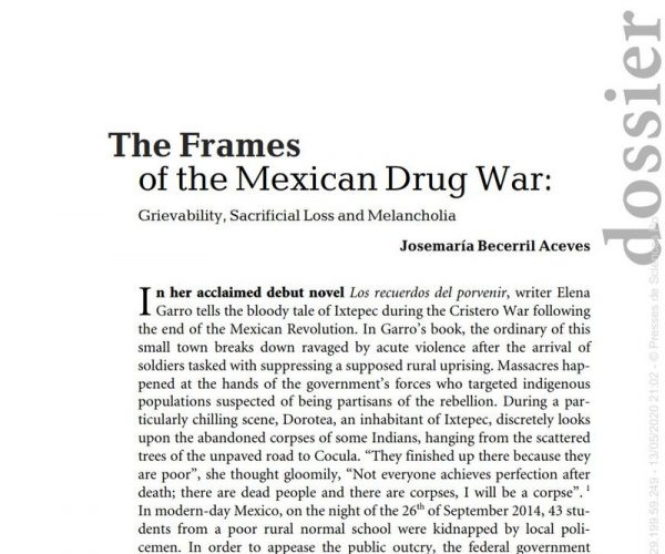 The frames of the Mexican drug war